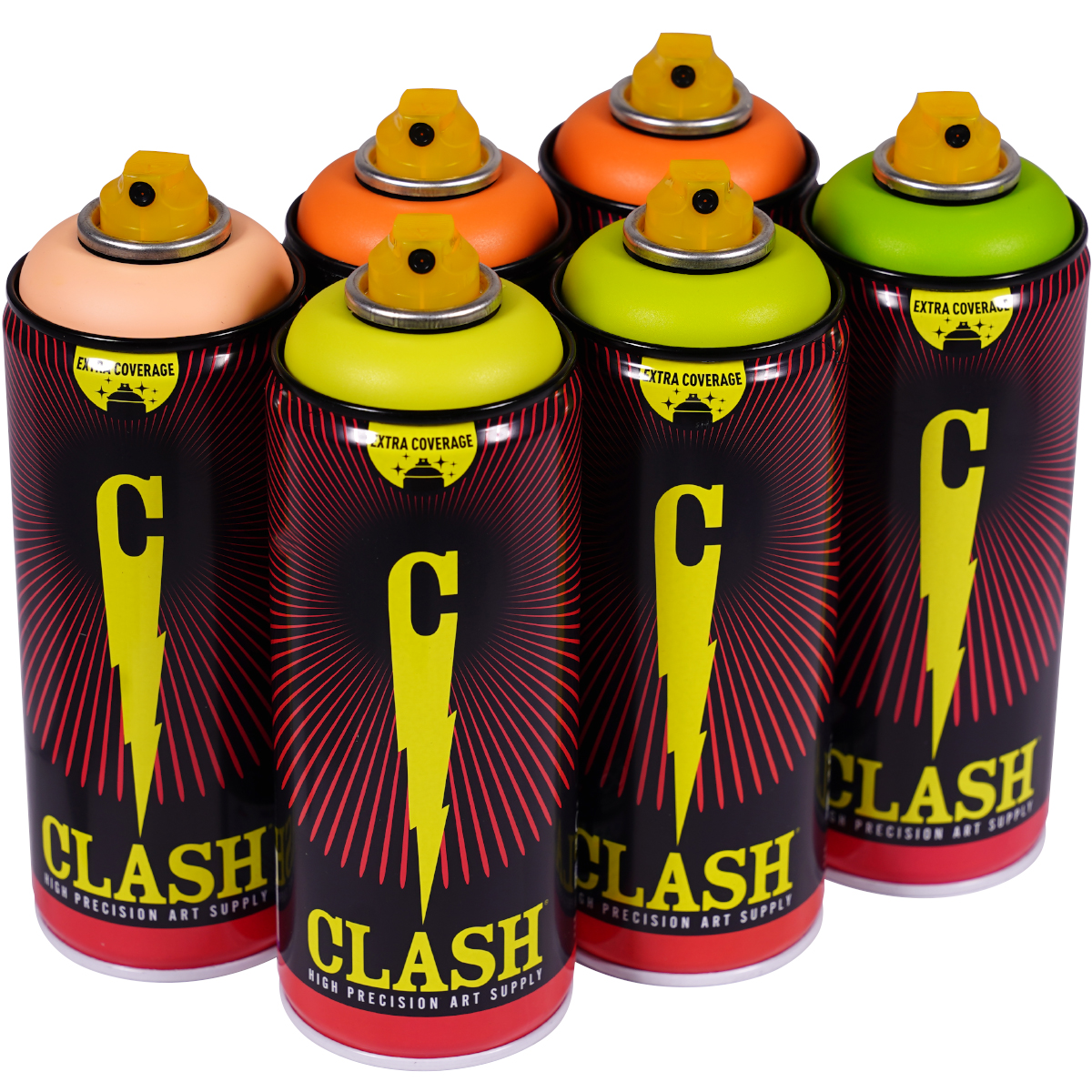 Clash "Paint Multi Color Sixpack Carrot Soup Tones" (6x400ml)