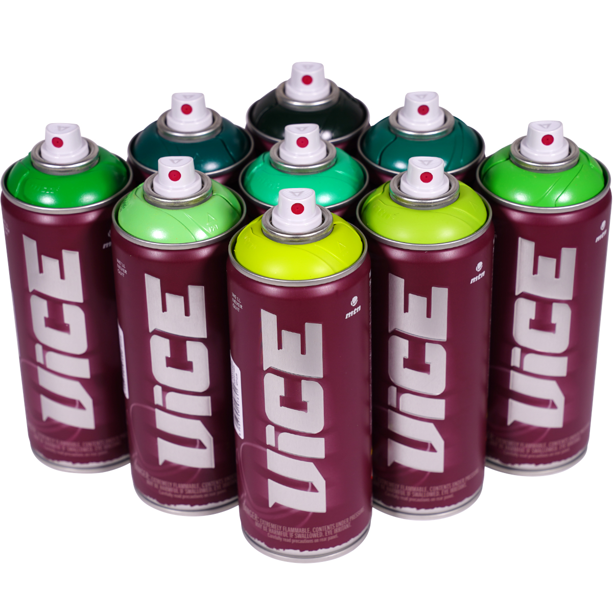 MTN "Vice" 9er Paint Box Green Grove Tones (9x400ml)