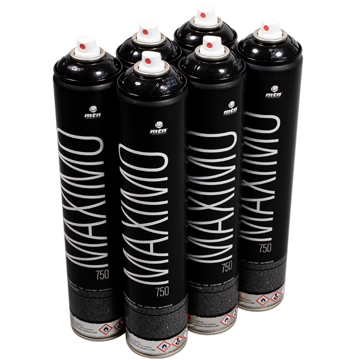 MTN "Maximo One Color Sixpack - Black R-9011" (6x750ml)