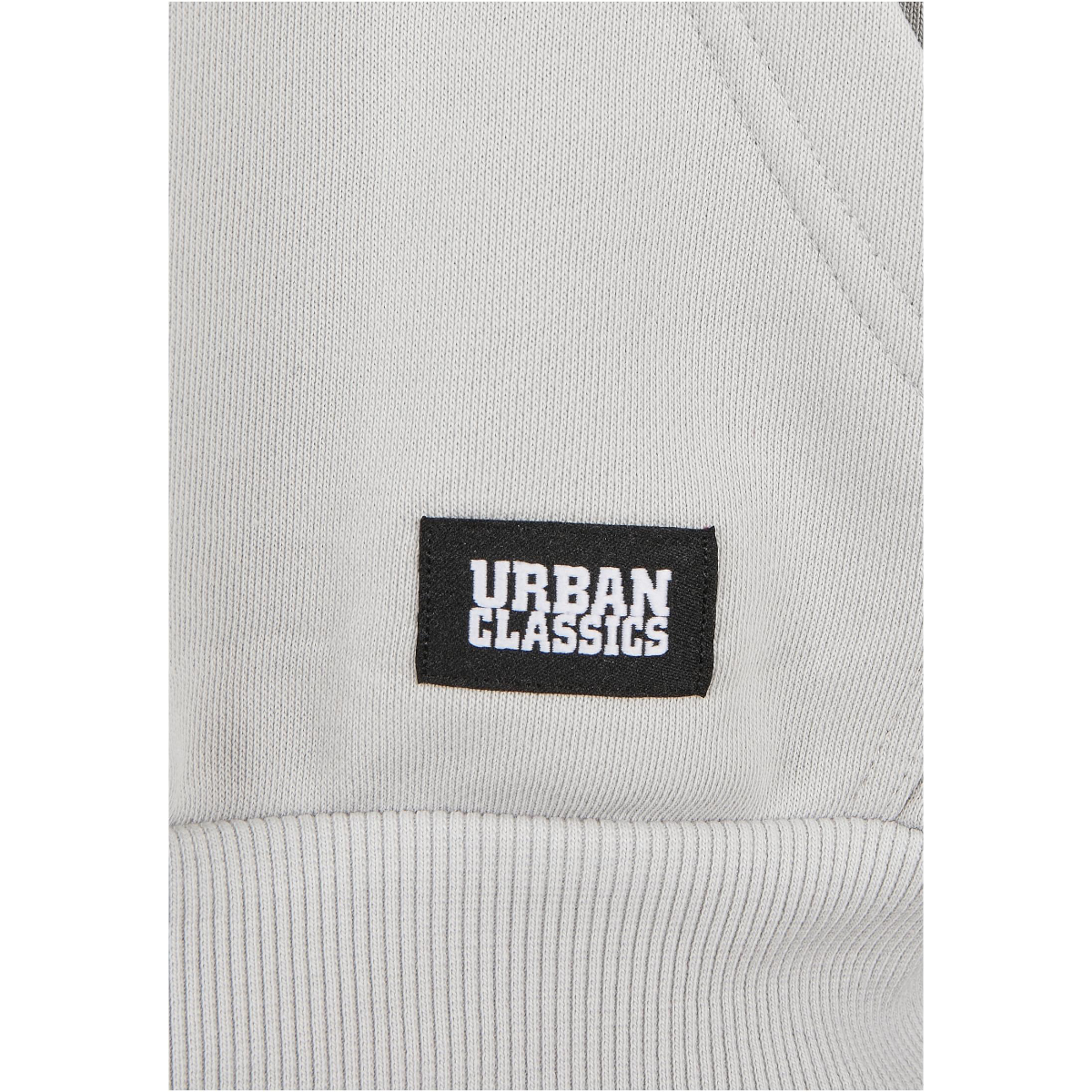 Urban Classics "Upper Block Hoody" Light Asphalt/Black