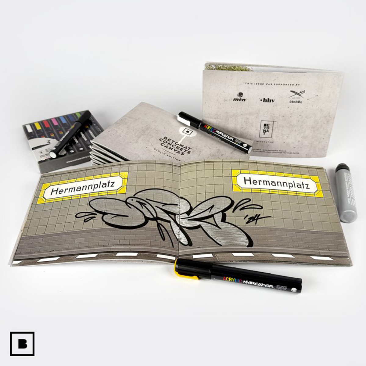 Betonat "Concrete Canvas Sketchbook - Berlin Edition" A5