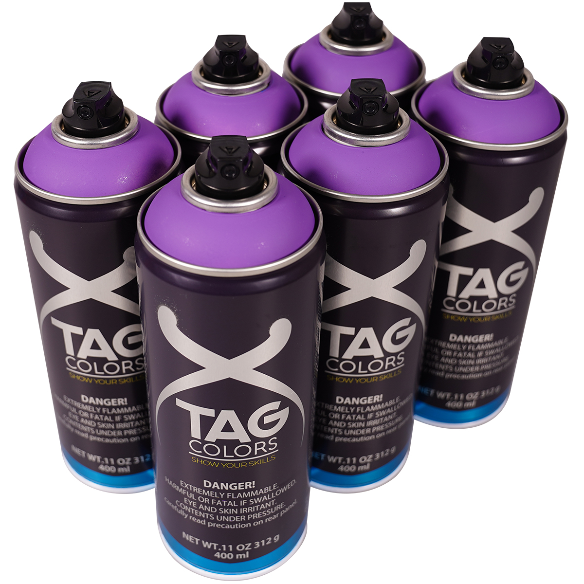 TAG Colors "Show Your Skills - Freezer Violet Sixpack" (6x400ml)