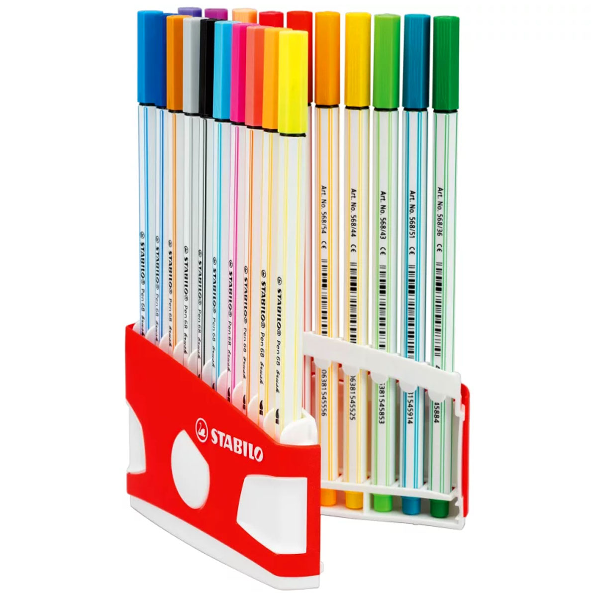 Stabilo "Pinselstift Pen 68 Brush" 20er Box Color Parade ARTY neue Farben