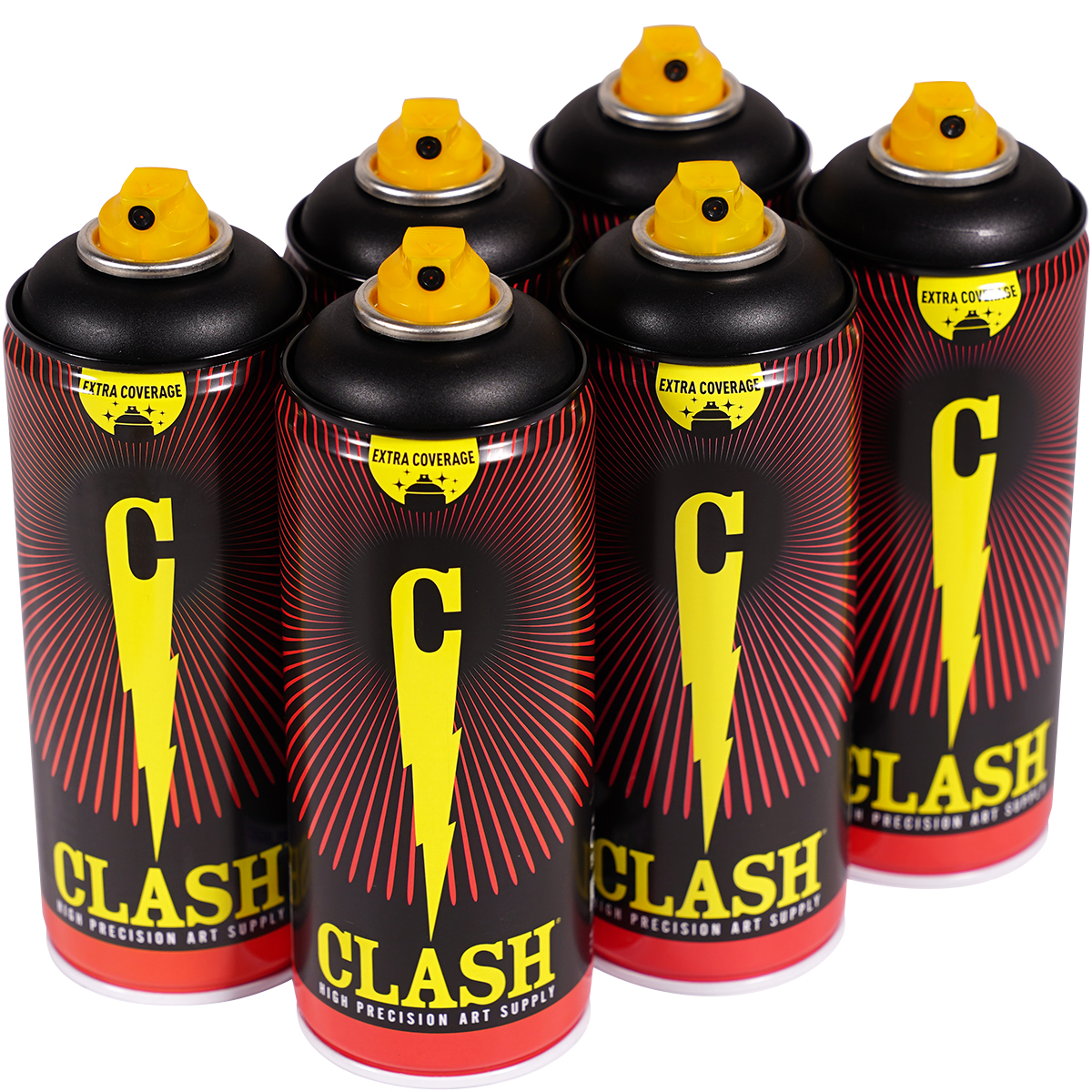 Clash "Sixpack" Black (6x400ml)