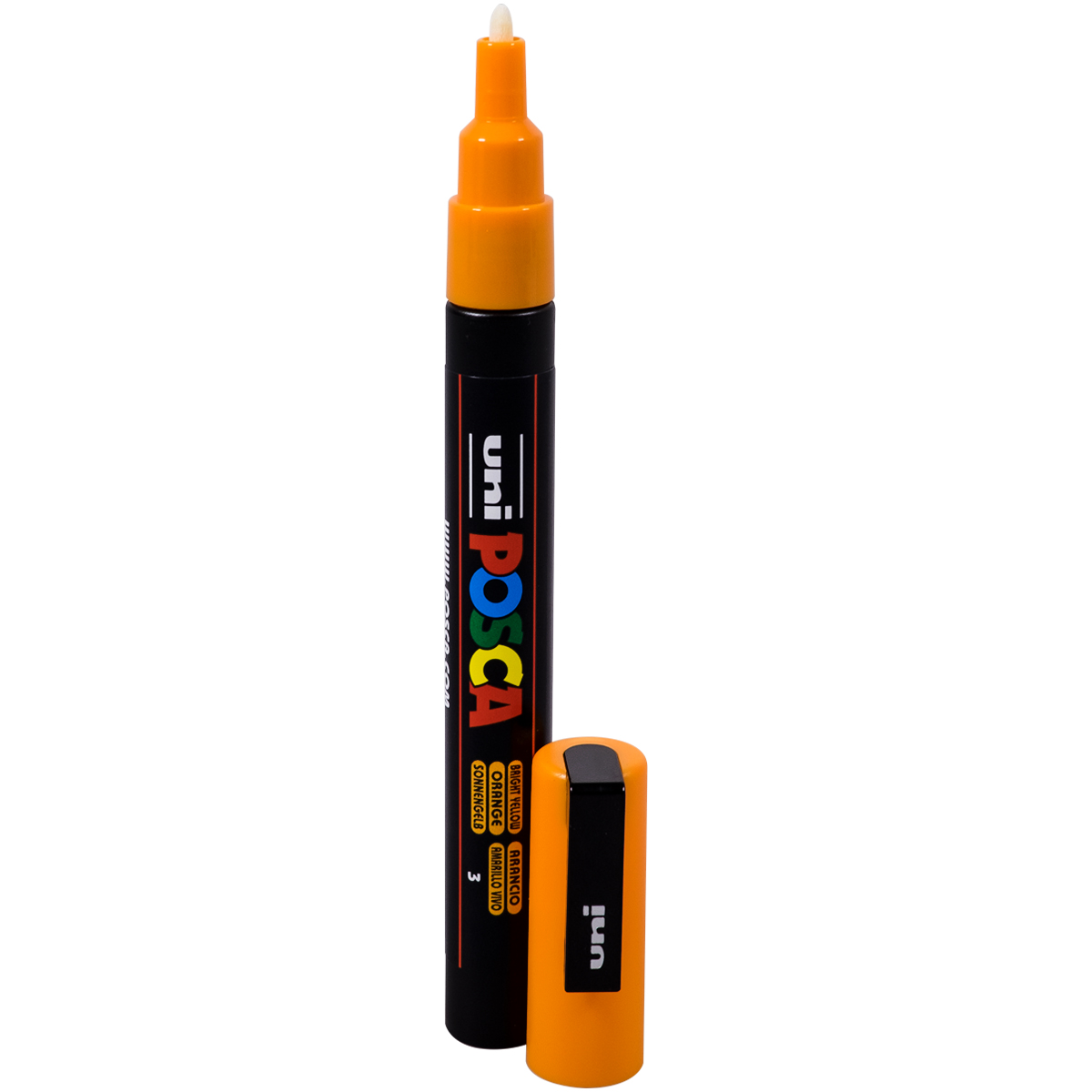 Uni Posca "PC-3M" Marker - Bright Yellow (0,9-1,3mm)