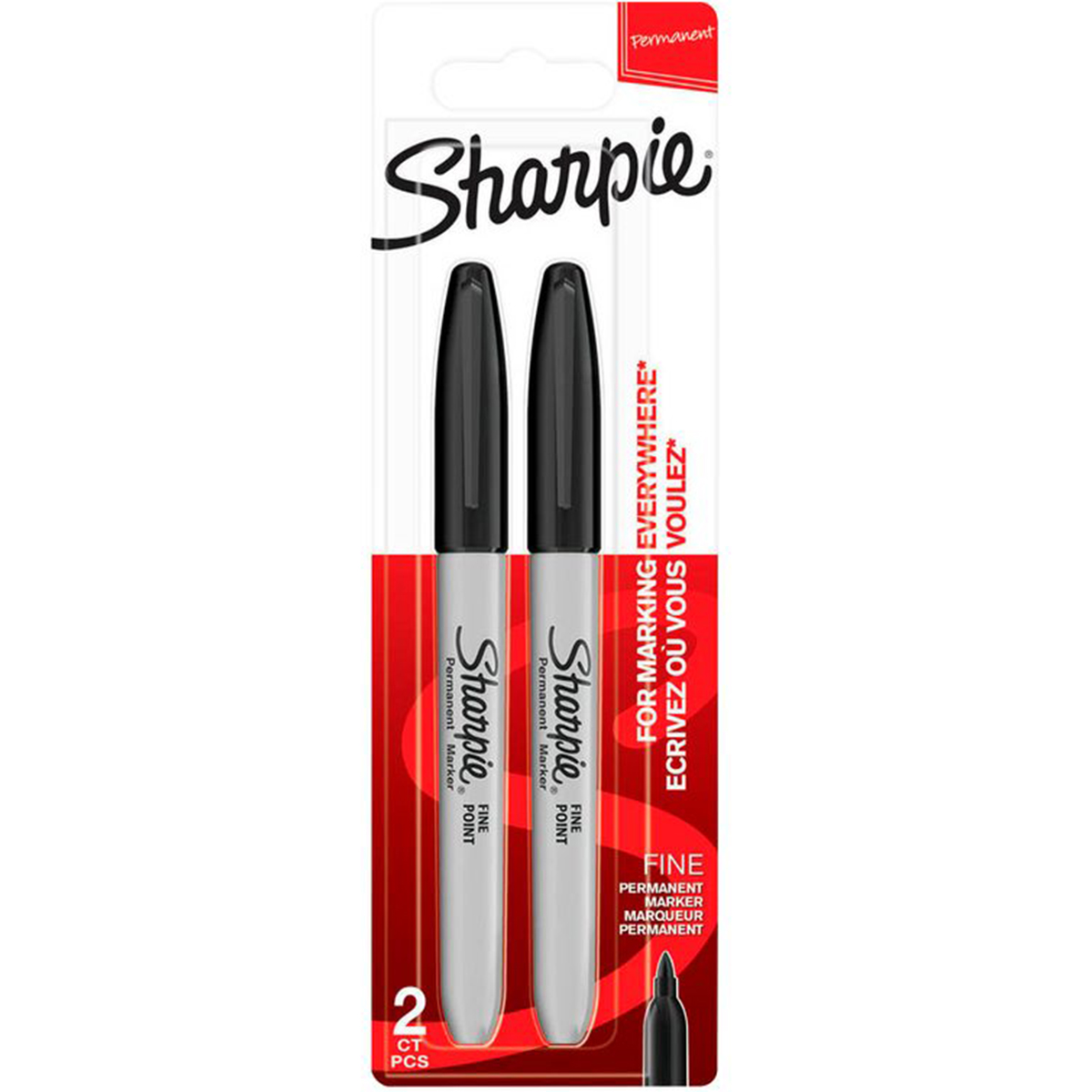Sharpie "Fine Black" Marker 2er Set (0,9mm)