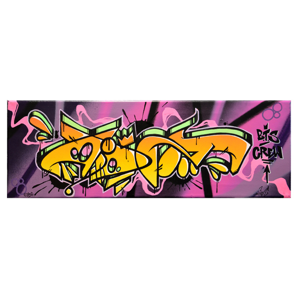 "Aidz - Lila-Lila (Original)" 20x60cm