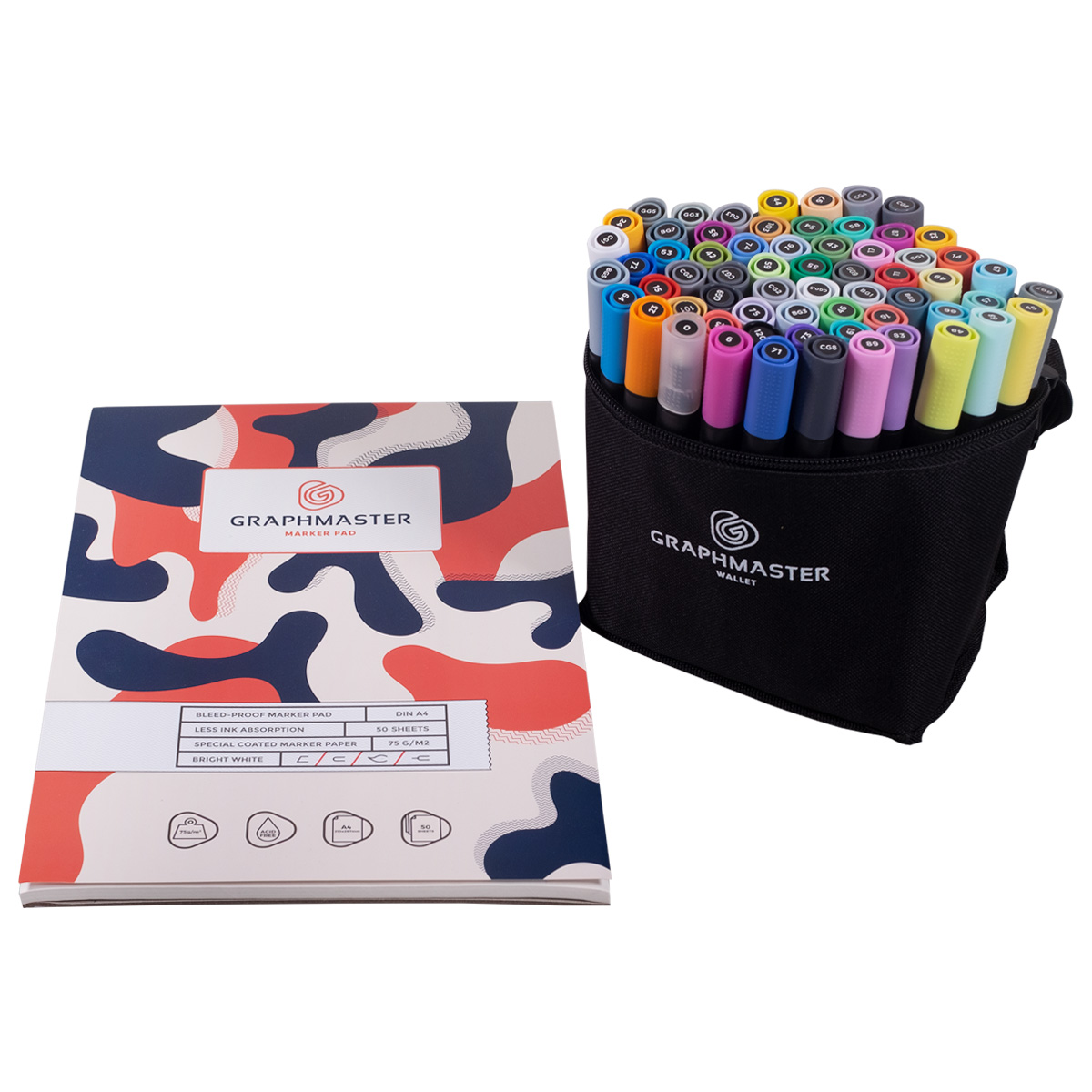 Graphmaster "Marker Pad inkl. Twin 63er Set"