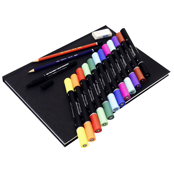 Graphmaster "12er Set (Main) inkl. A4 Blackbook & Luxusliner"