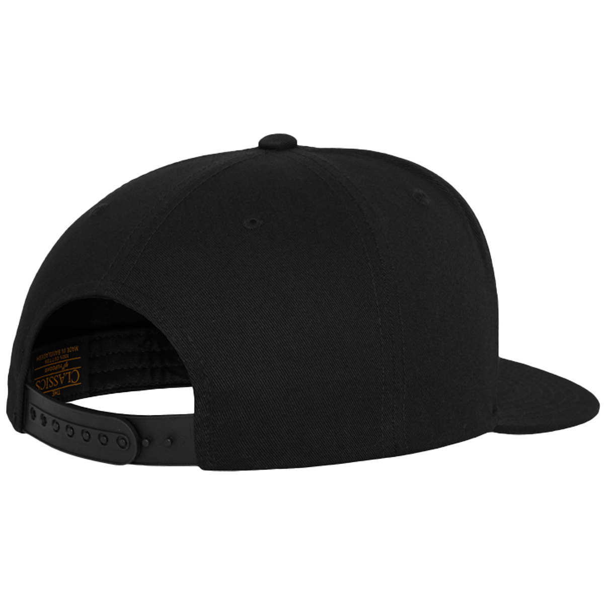 Flexfit "Classic 5 Panel Snapback" - Black/Black