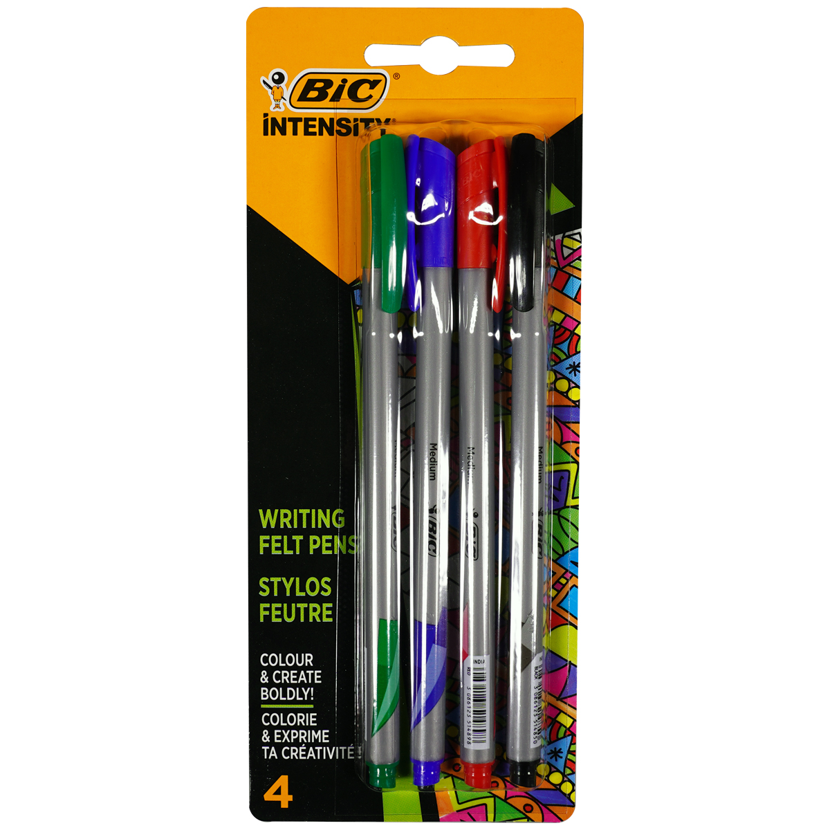 Bic Intensity "Fineliner Medium M" 4er Set