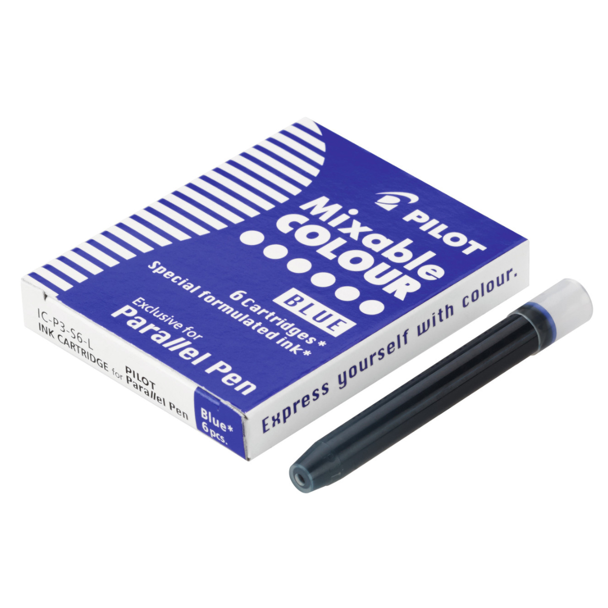 Pilot "Parallel Pen" Ersatzpatronen 6 Stk. - Blue