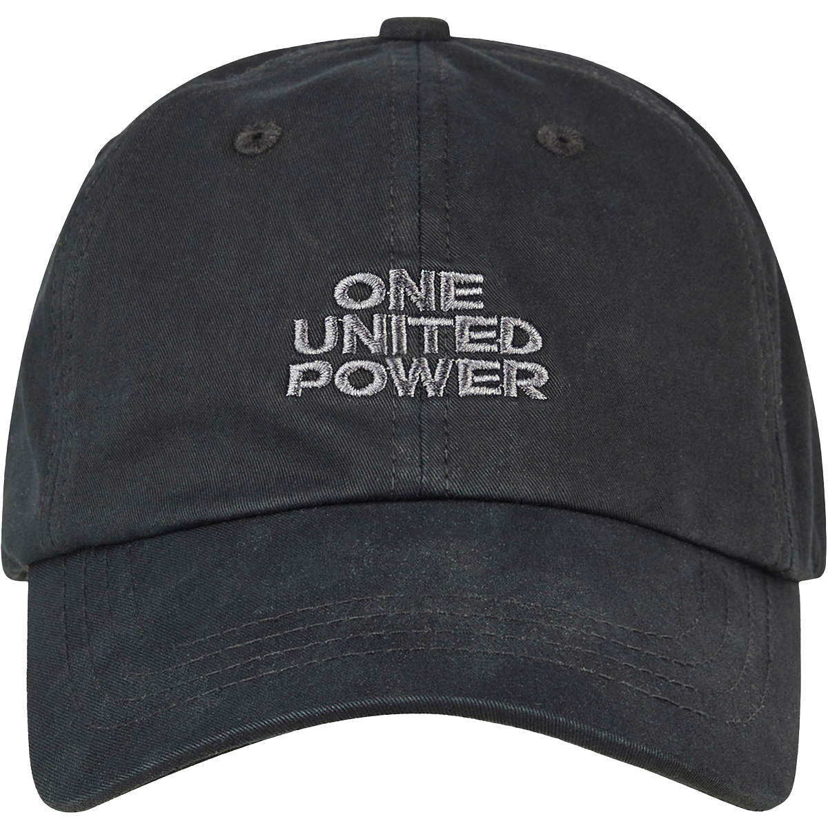 1UP "One United Power 6 Panel Cap" - Black