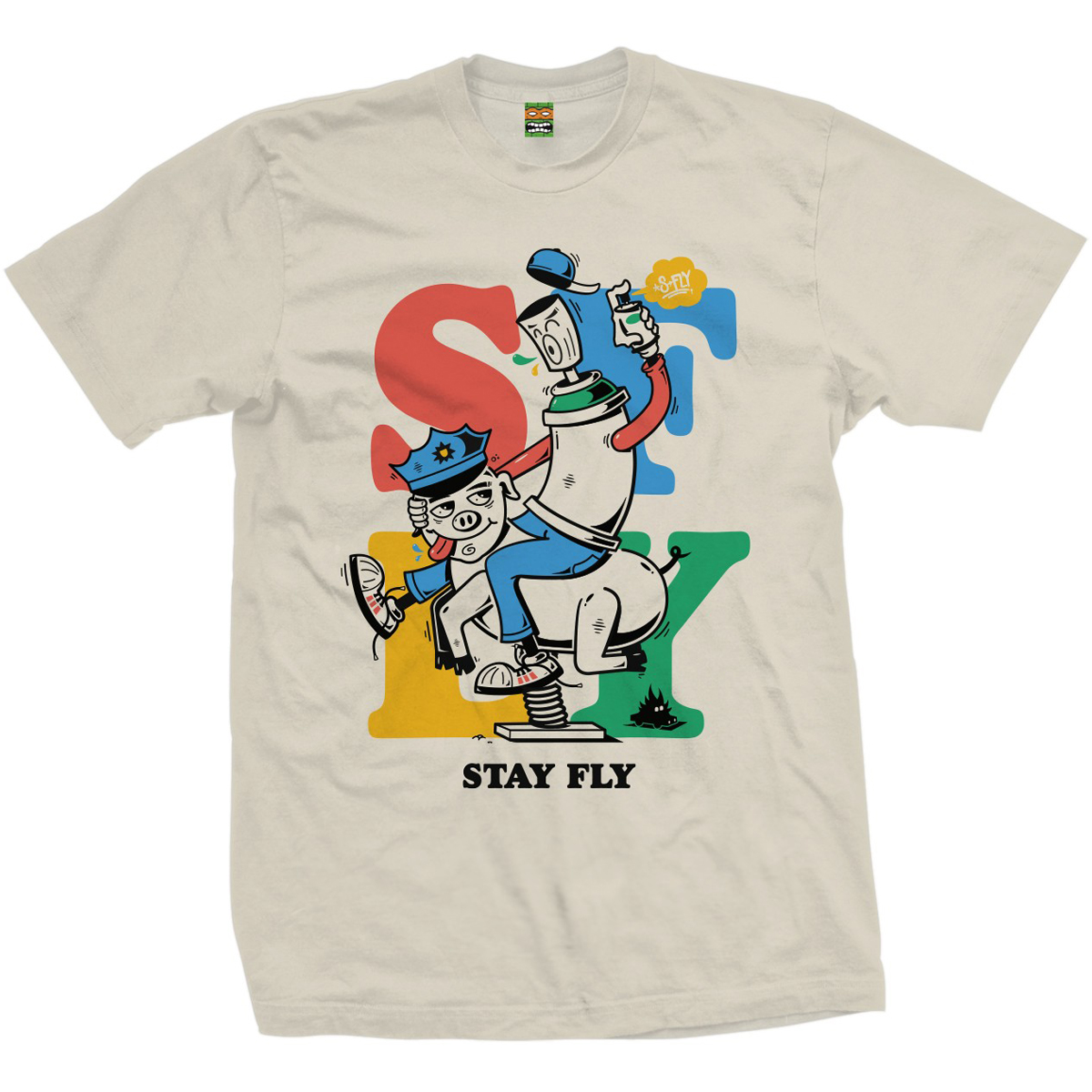 S-Fly T-Shirt "Stay Fly 2" Beige