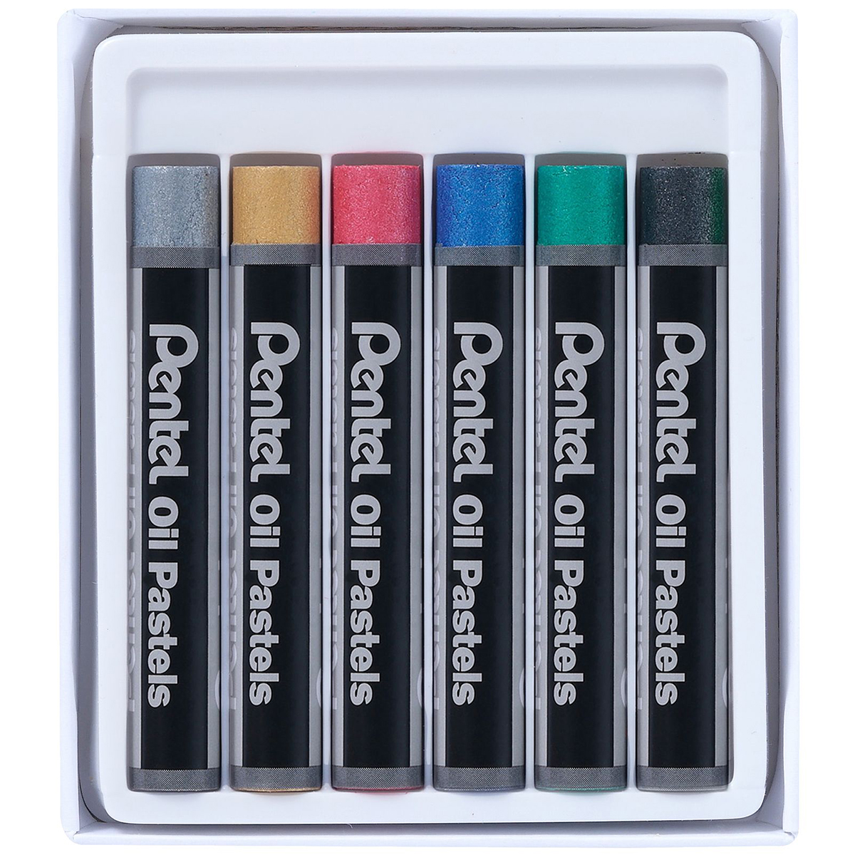 Pentel "Ölpastellkreiden" 6er Set Metallic