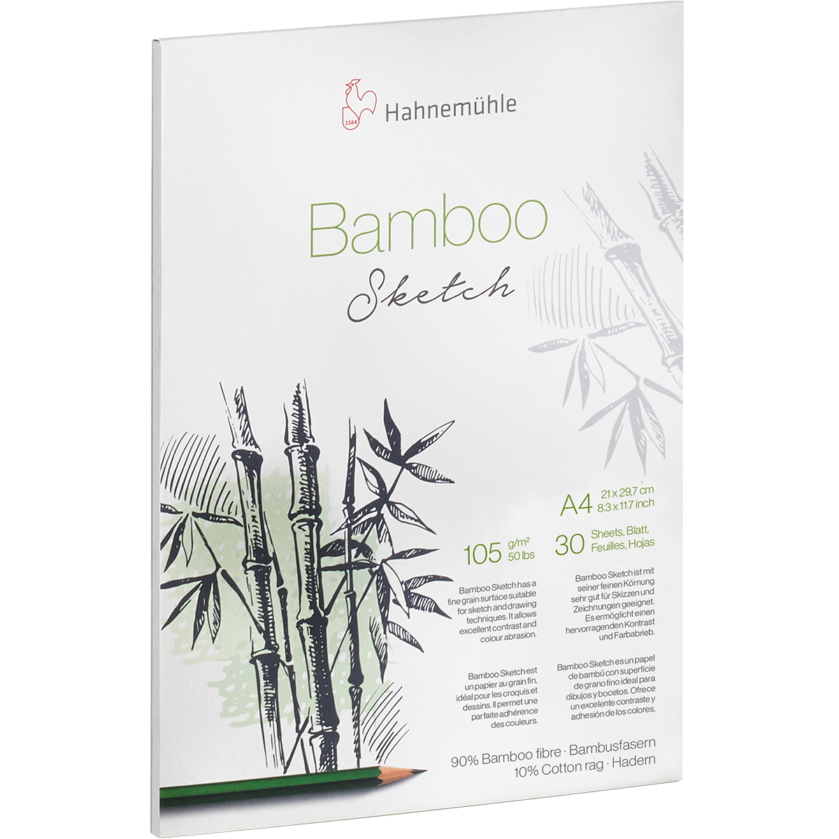 Hahnemühle "Skizzenblock Bamboo" A4 Hochformat 105g/m²