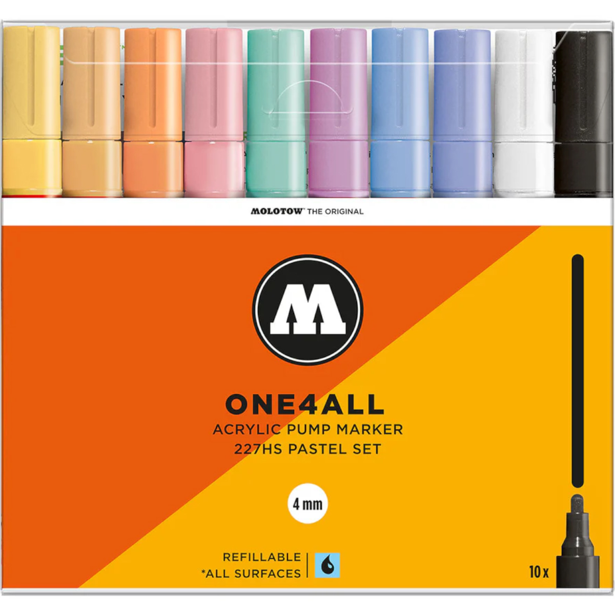 Molotow "227HS" One4all 10er Marker Set (4mm) - Pastel