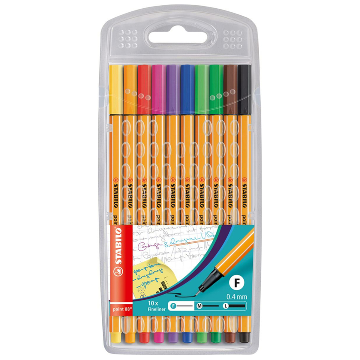 Stabilo "Fineliner Point 88" (0,4mm) - 10er Etui