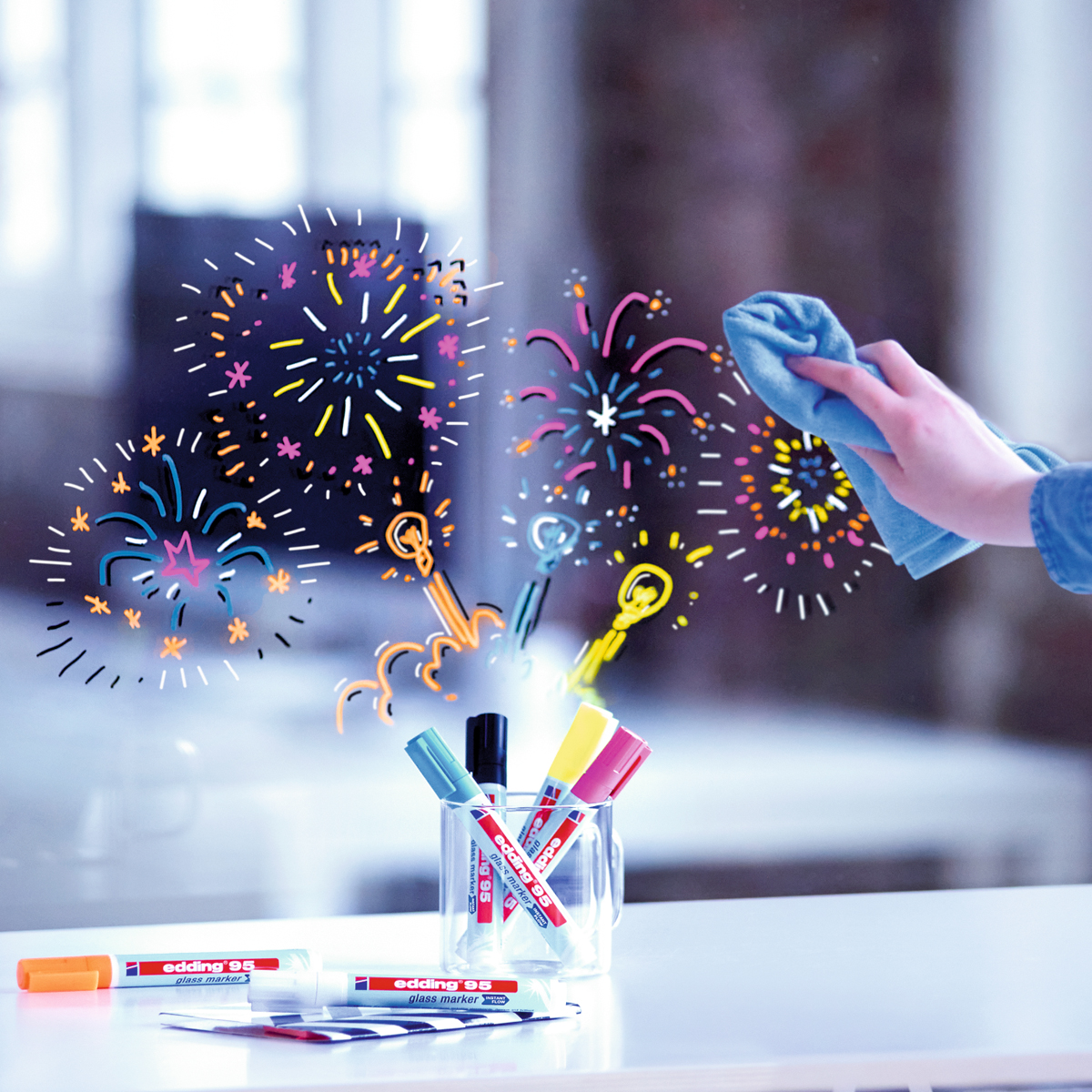 Edding "95" Glasmarker 6er Set (1,5-3mm)