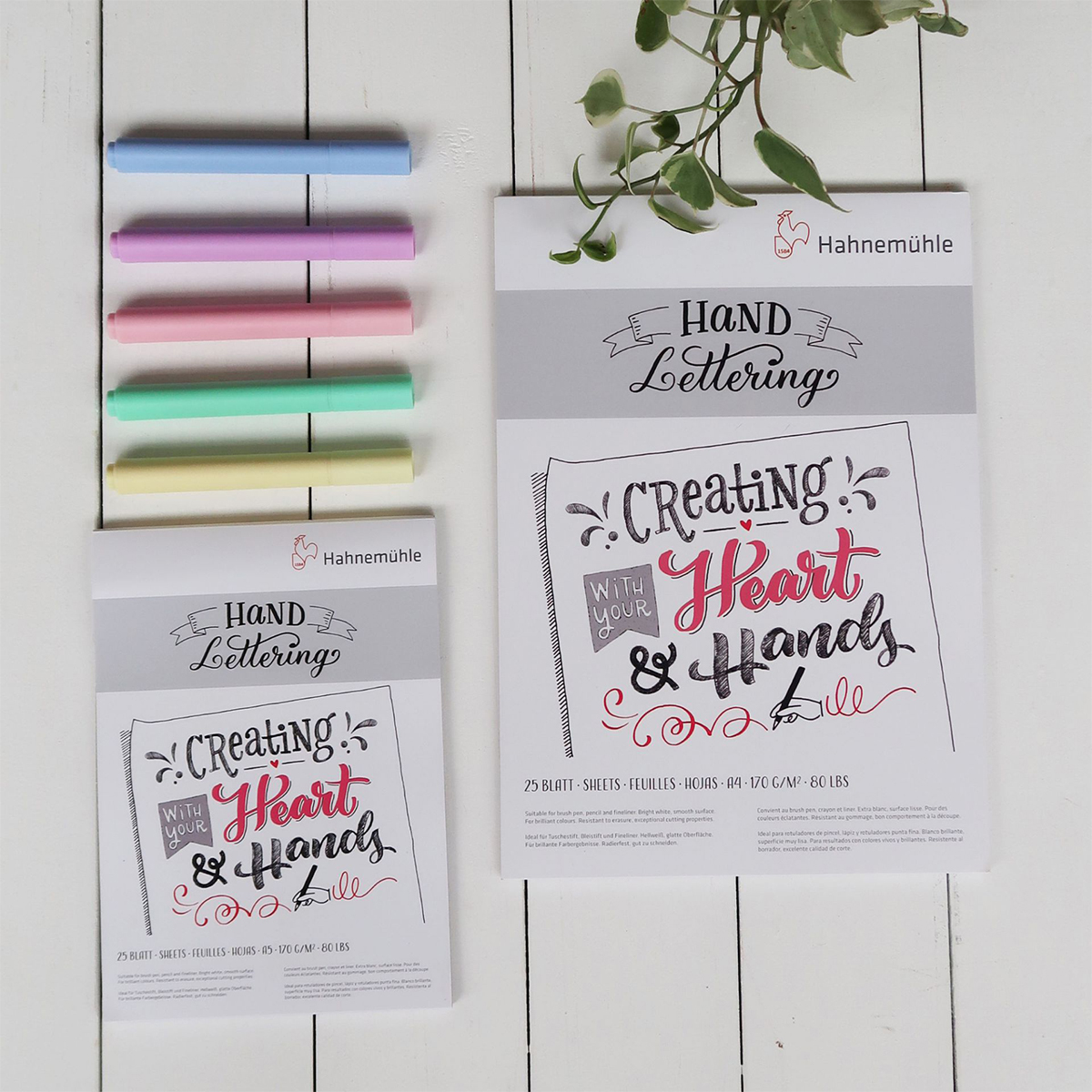 Hahnemühle "Hand Lettering Block A4" Hochformat 170g/m²