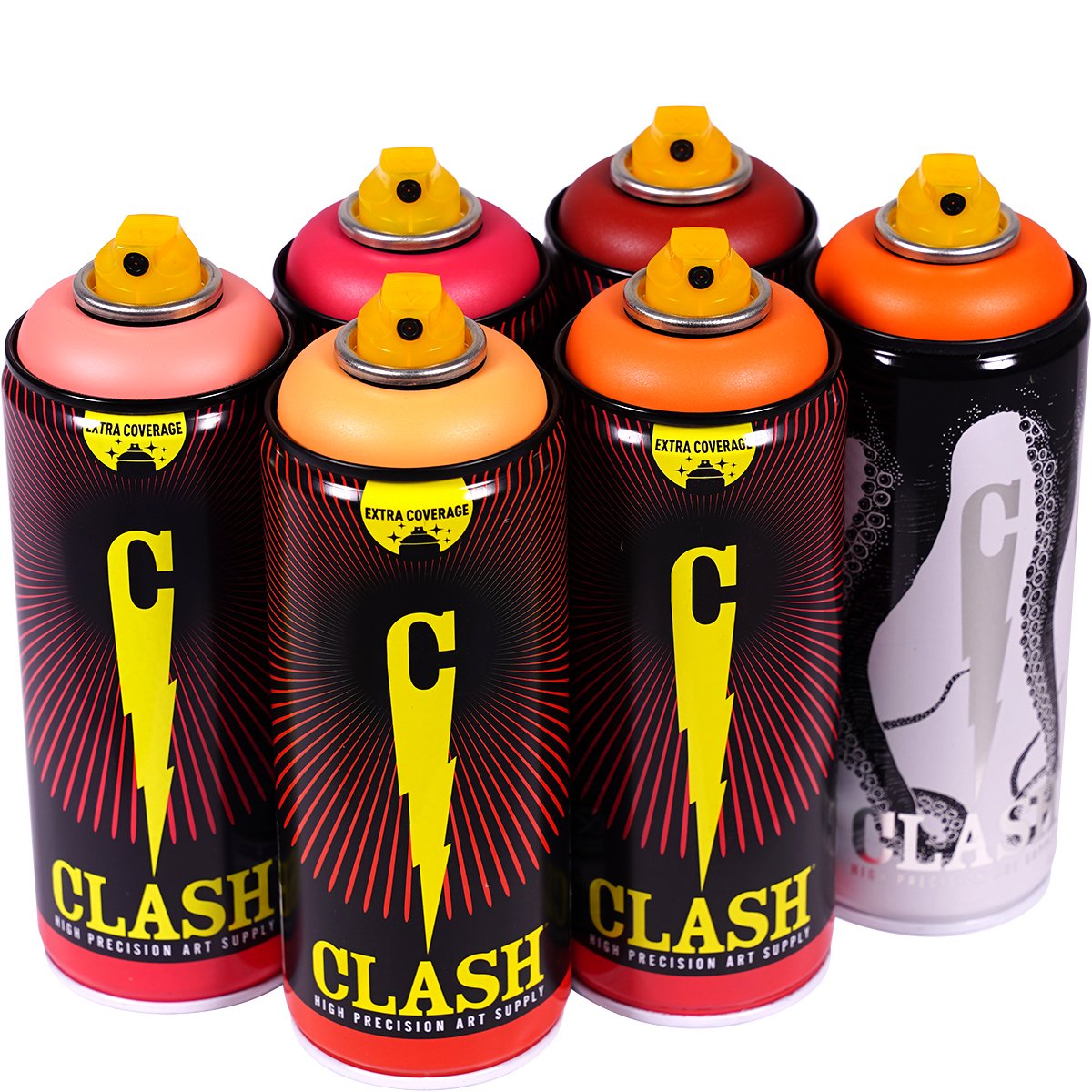 Clash "Paint Multi Color Sixpack Angry Kid Tones" (6x400ml)