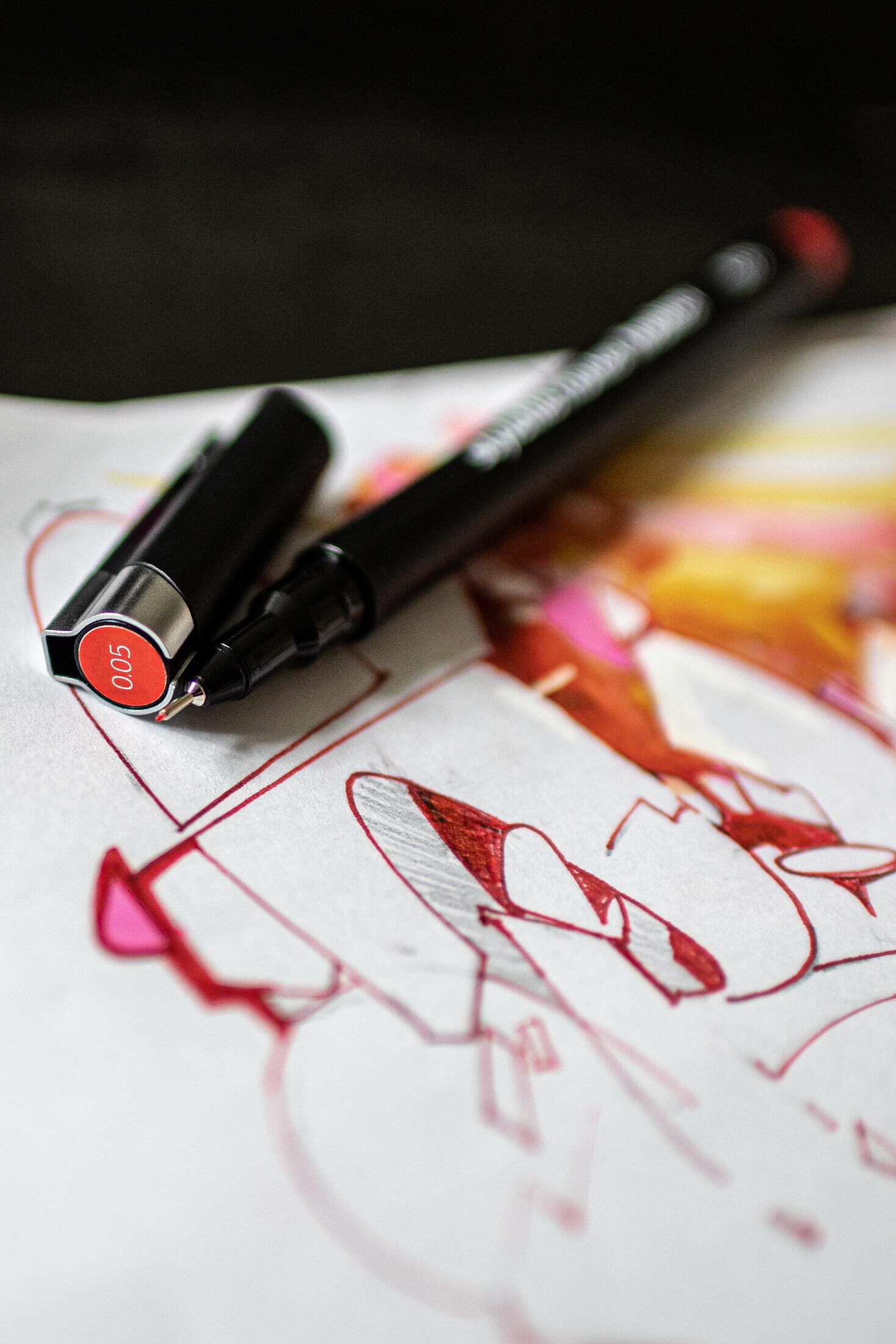 Stylefile Fineliner "Single" Marker Red