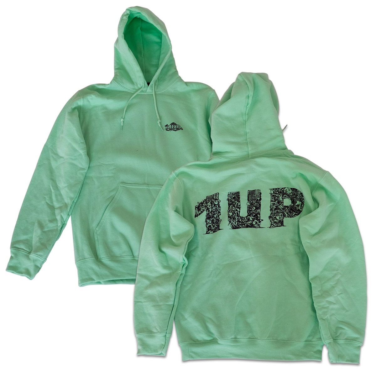 1UP Hoodie "Shark Island" Mint
