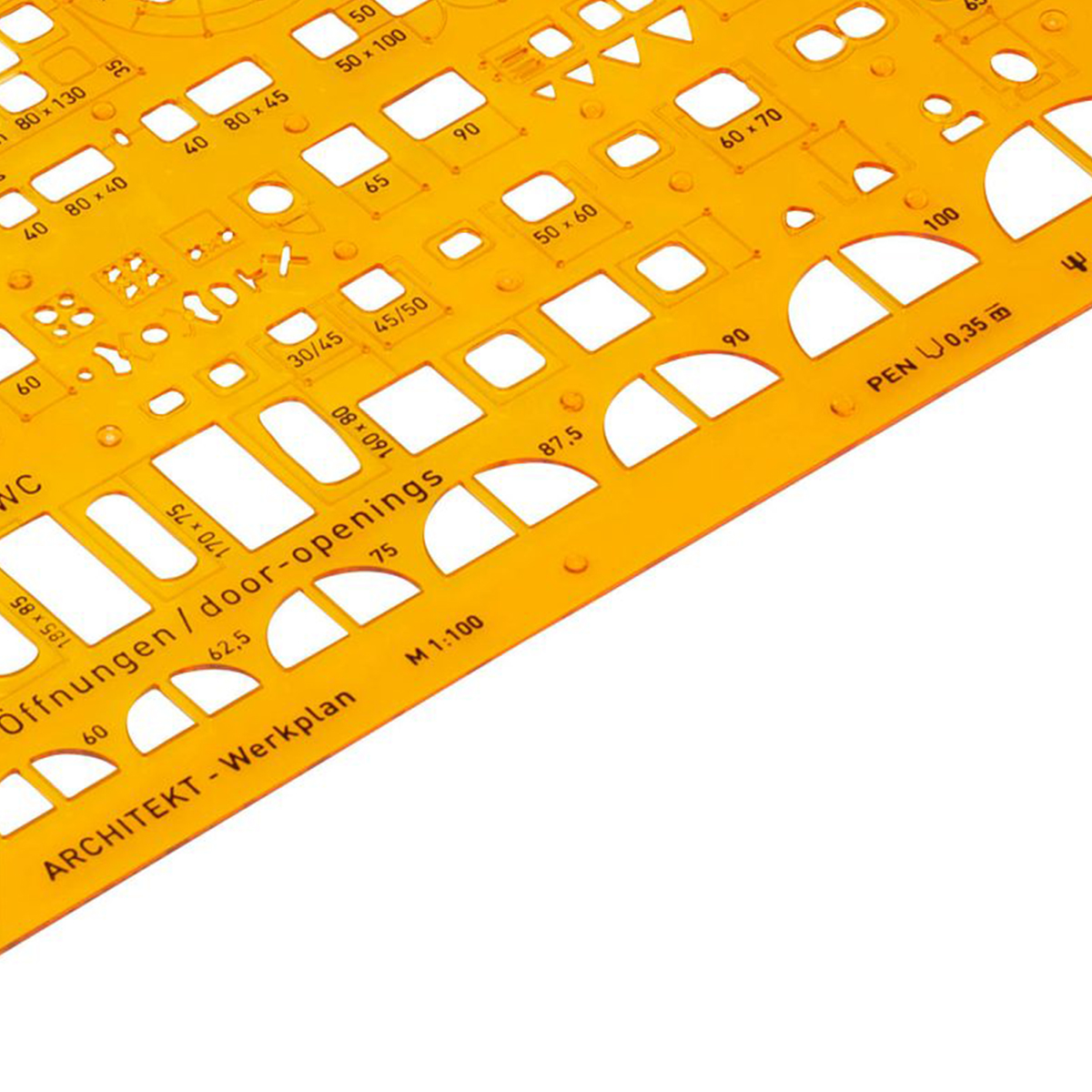 Aristo "Architekturschablone" Gelb-Transparent